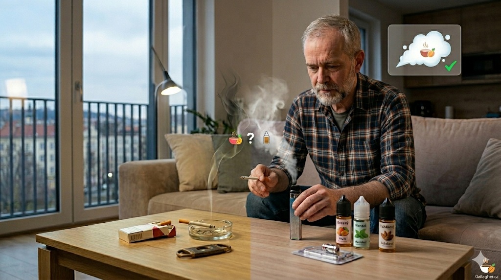 Rozdíl v chuti klasické a elektornické cigarety